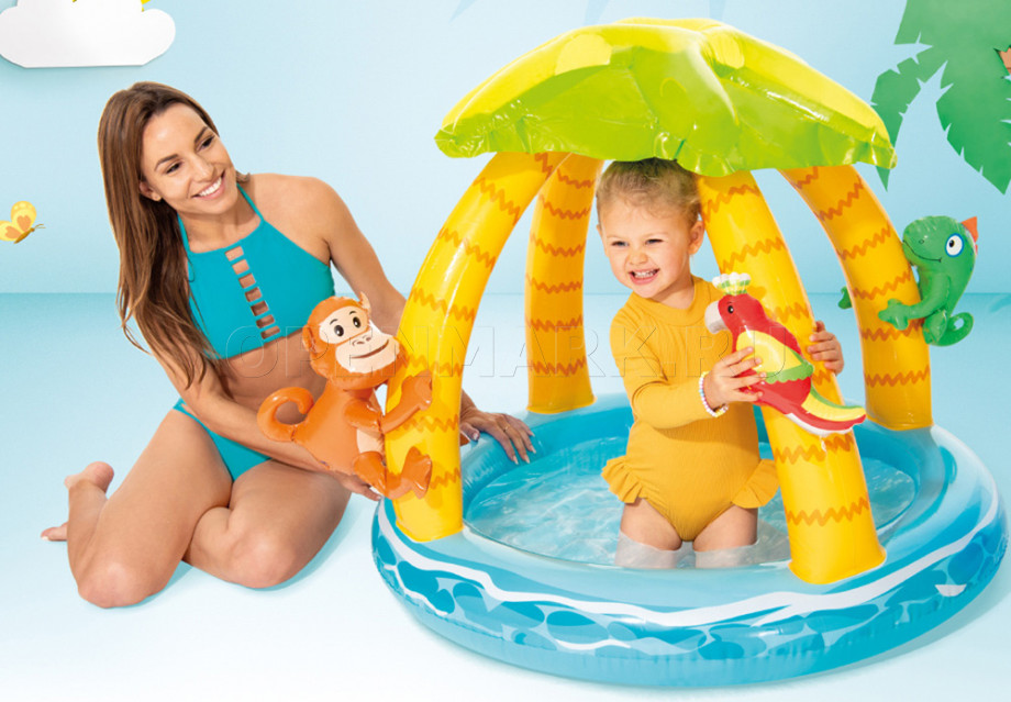         Intex 58417NP Tropical Island Baby Pool ( 1  3 )