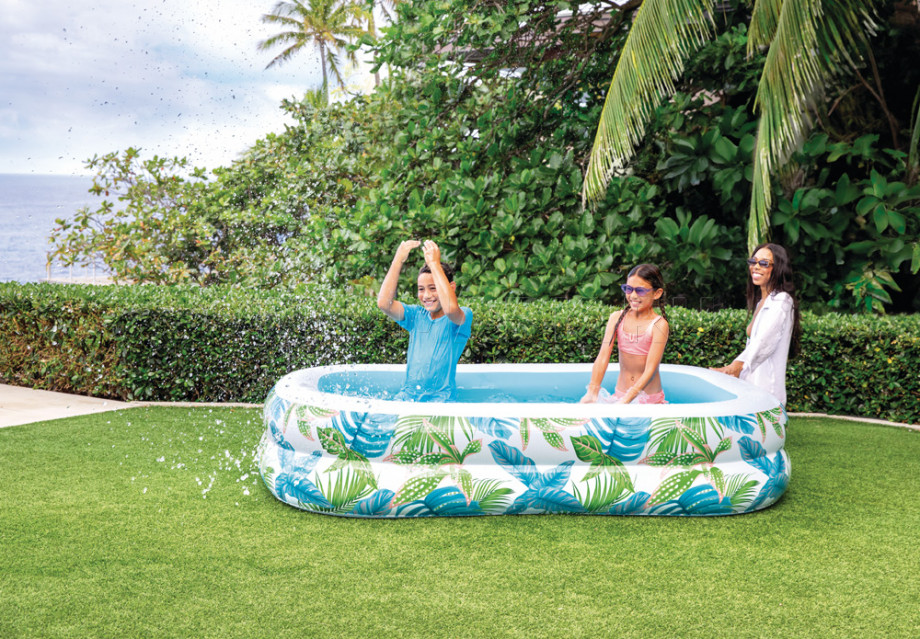 Надувной семейный бассейн Тропики Intex 57177NP Tropical Swim Center Family Pool (от 3 лет)