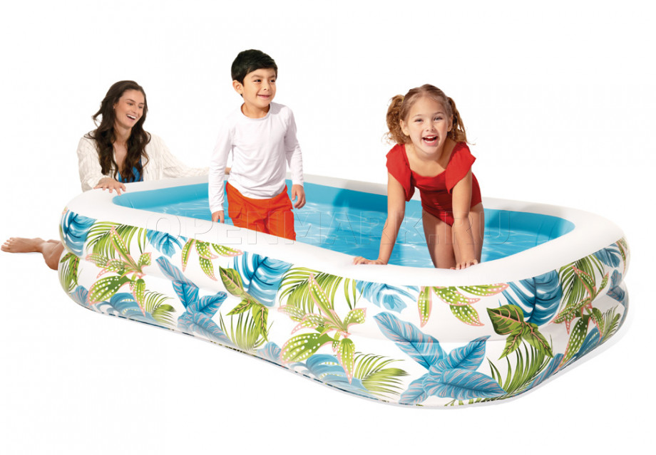 Надувной семейный бассейн Тропики Intex 57177NP Tropical Swim Center Family Pool (от 3 лет)