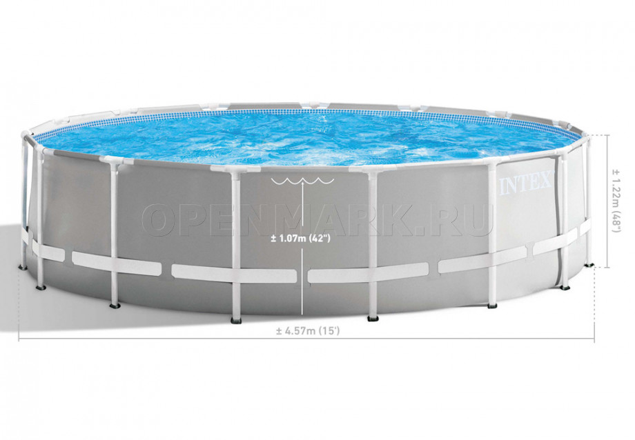   Intex 26726WP Prism Frame Pool (457  122 ) + 