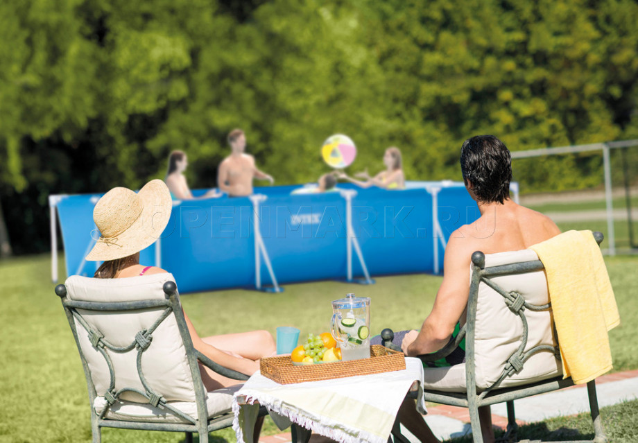   Intex 28273NP Rectangular Frame Pool (450  220  84 )
