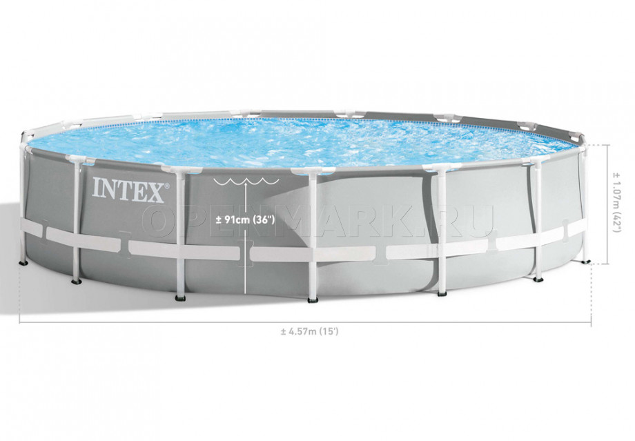   Intex 26724WPA Prism Frame Pool (457  107 )