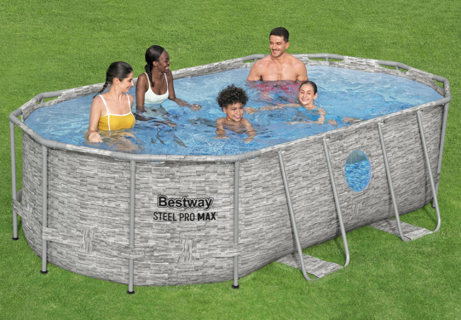   Bestway 56714 Steel Pro Max Oval Frame Pool (427  250  100 ) +    + 