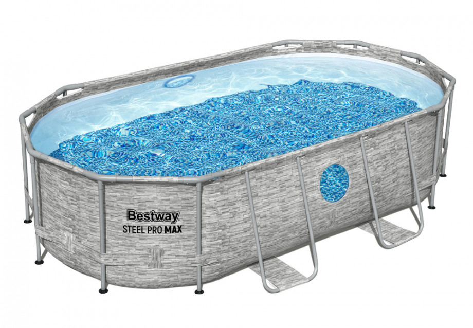   Bestway 56714 Steel Pro Max Oval Frame Pool (427  250  100 ) +    + 