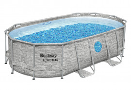   Bestway 56714 Steel Pro Max Oval Frame Pool (427  250  100 ) +    + 