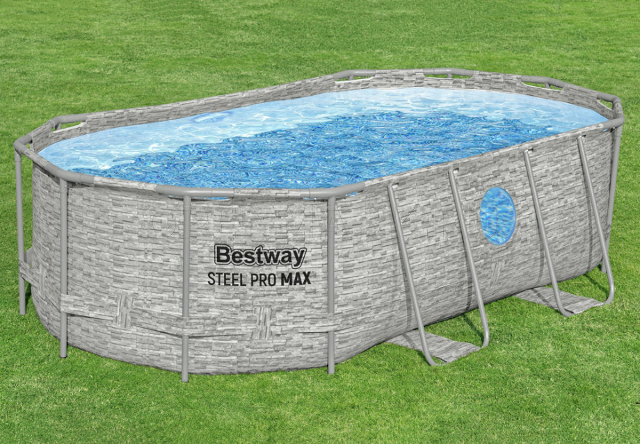   Bestway 56714 Steel Pro Max Oval Frame Pool (427  250  100 ) +    + 