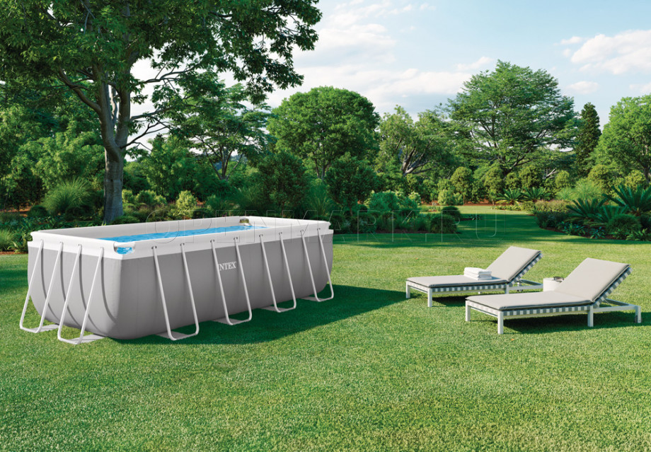   Intex 26790WPA Rectangular Prism Frame Pool (400  200  122 )