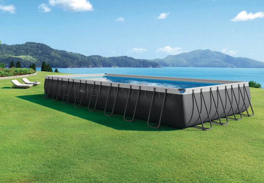   Intex 26378NP Rectangular Ultra XTR Frame Pool (975  488  132 ) +      + 