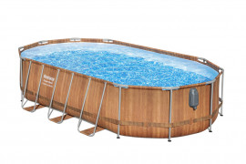   Bestway 56719 Power Steel Oval Frame Pool (610  366  122 ) +    + 