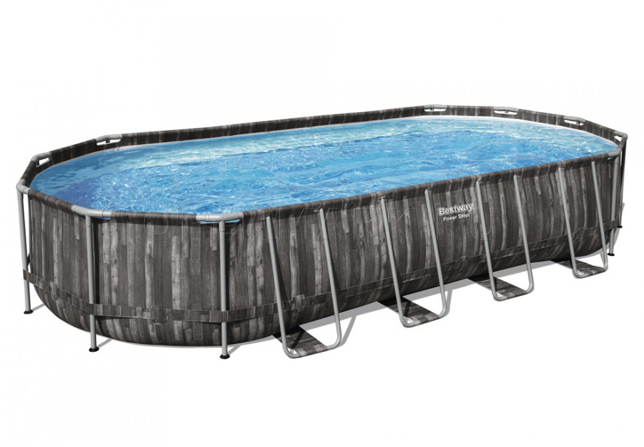   Bestway 5611T Power Steel Oval Frame Pool (732  366  122 ) +    + 