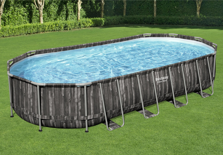   Bestway 5611T Power Steel Oval Frame Pool (732  366  122 ) +    + 