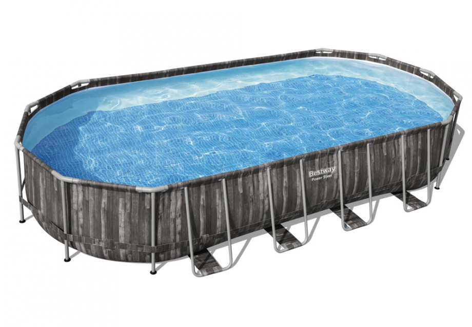   Bestway 5611T Power Steel Oval Frame Pool (732  366  122 ) +    + 