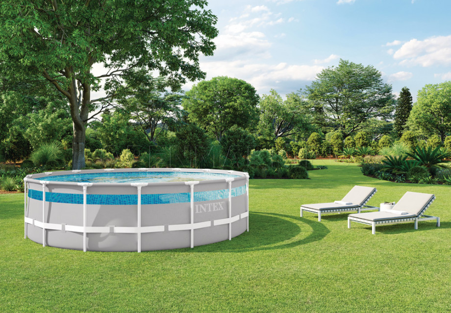   Intex 26730WP Prism Frame Clearview Pool (488  122 ) + 