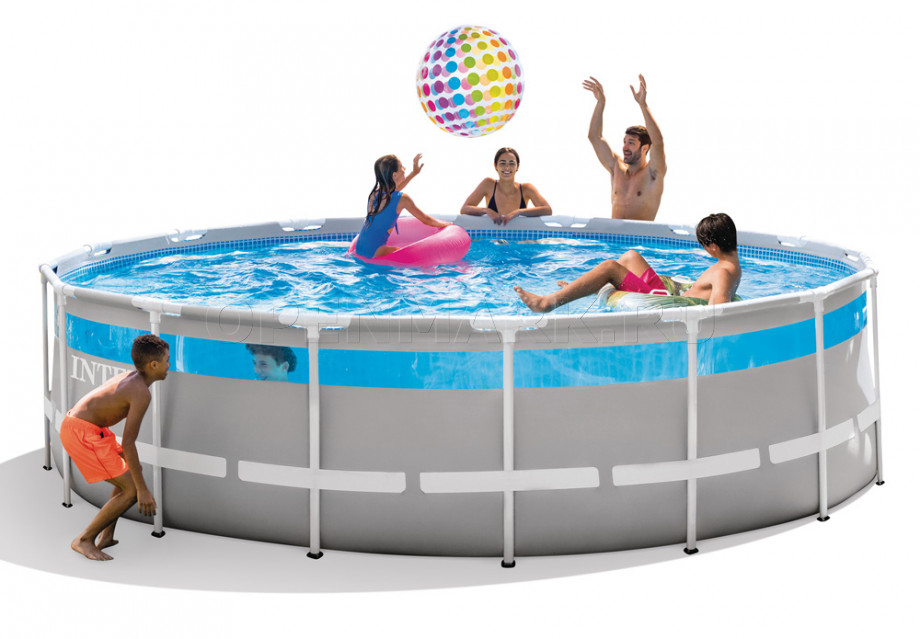   Intex 26730WP Prism Frame Clearview Pool (488  122 ) + 