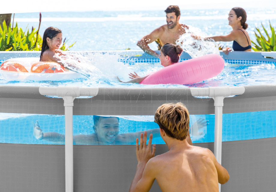   Intex 26730NP Prism Frame Clearview Pool (488  122 ) +    + 
