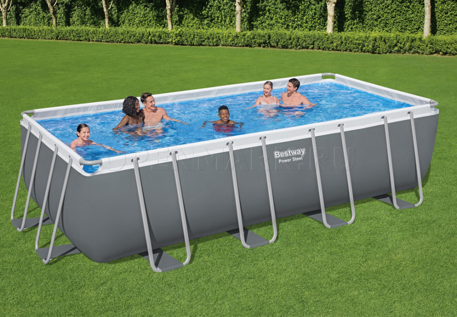   Bestway 5619Q Power Steel Rectangular Frame Pool (549  274  132 ) +    + 