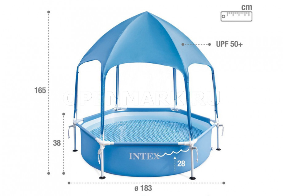   Intex 28209NP Canopy Metal Frame Pool (183  38 )