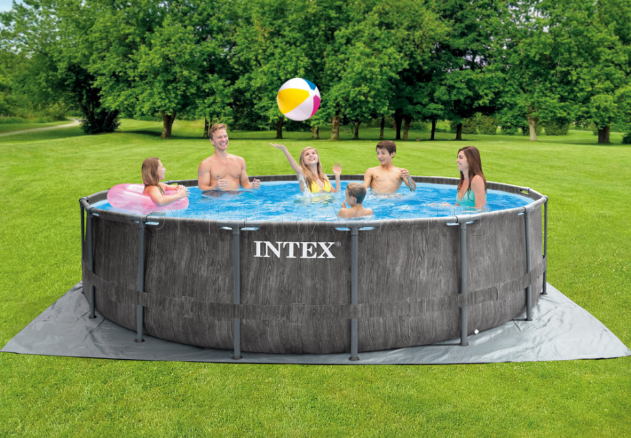   Intex 54742CS Greywood Prism Frame Pool (457  122 ) +    +  + 