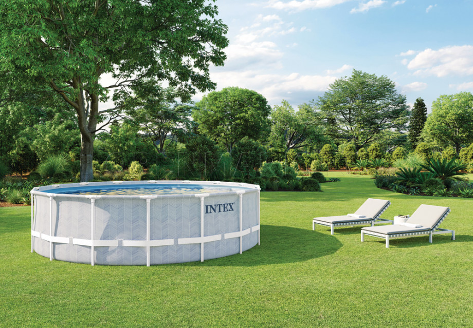   Intex 26746WPA Chevron Prism Frame Pool (488  122 )