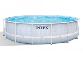   Intex 26746WP Chevron Prism Frame Pool (488  122 ) + 
