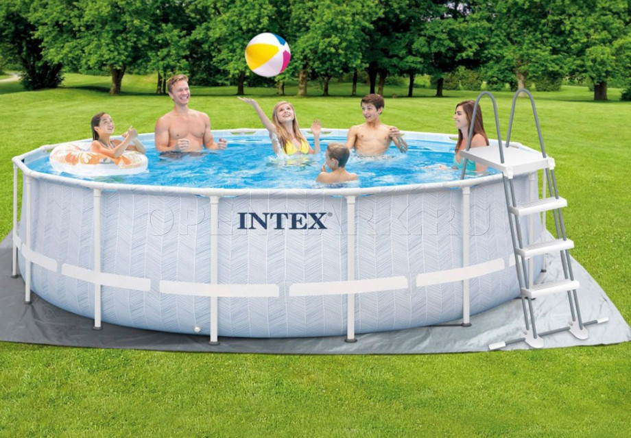   Intex 26746WP Chevron Prism Frame Pool (488  122 ) + 