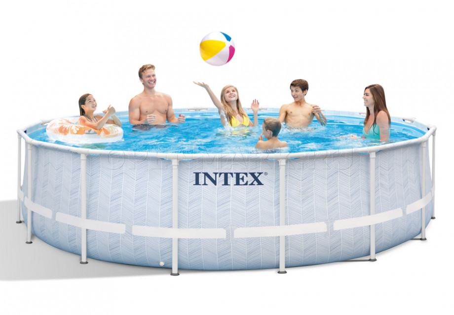  Intex 26746WP Chevron Prism Frame Pool (488  122 ) + 