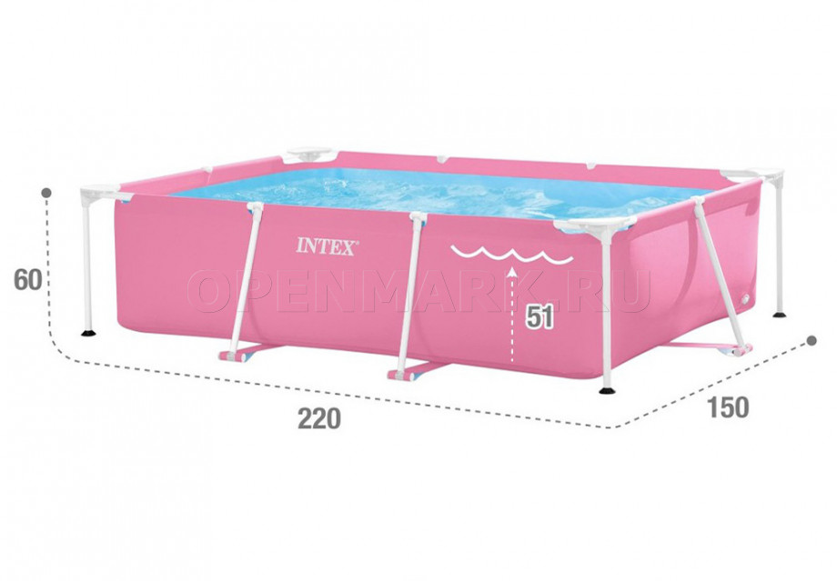   Intex 28266NP Rectangular Frame Pool (220  150  60 )