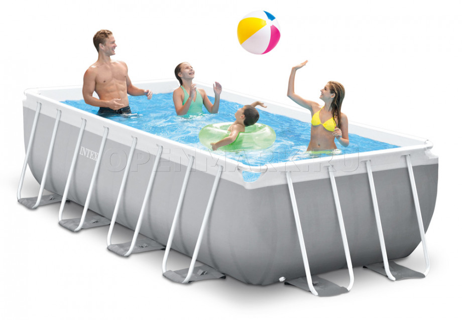   Intex 54788CS Rectangular Prism Frame Pool (400  200  100 ) +    +  + 