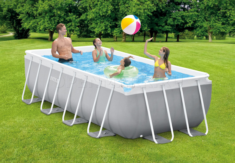   Intex 54788CS Rectangular Prism Frame Pool (400  200  100 ) +    +  + 