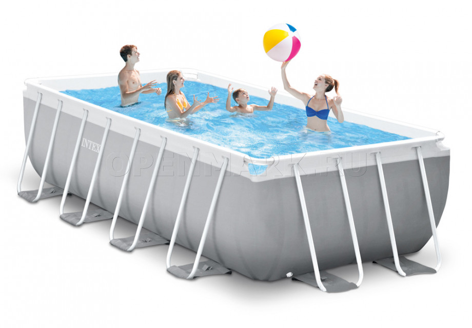   Intex 54792CS Rectangular Prism Frame Pool (488  244  107 ) +    +  + 