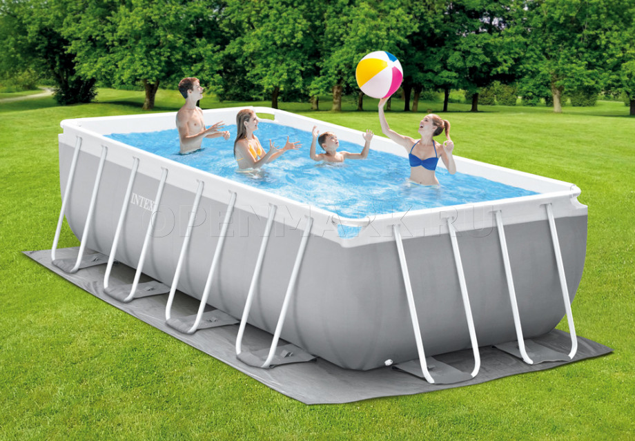   Intex 54792CS Rectangular Prism Frame Pool (488  244  107 ) +    +  + 