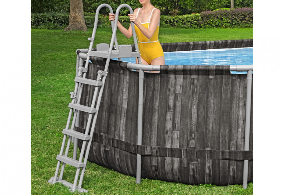   Bestway 561ES Power Steel Oval Frame Pool (732  366  132 ) +    + 