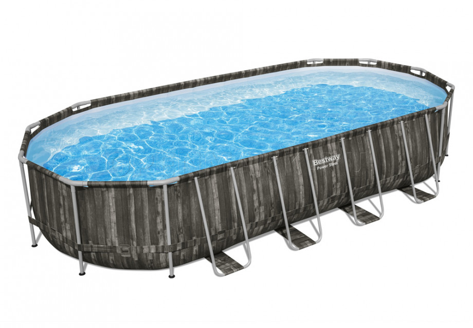   Bestway 561ES Power Steel Oval Frame Pool (732  366  132 ) +    + 