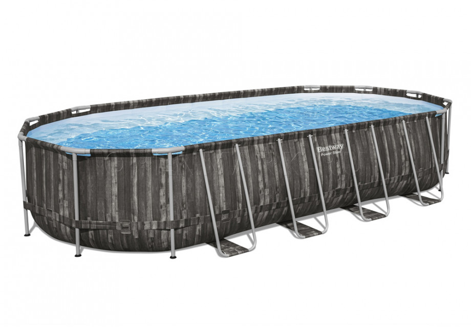   Bestway 561ES Power Steel Oval Frame Pool (732  366  132 ) +    + 