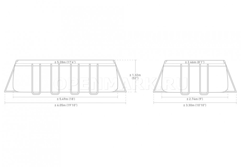   Intex 26356NP Rectangular Ultra XTR Frame Pool (549  274  132 ) +    + 