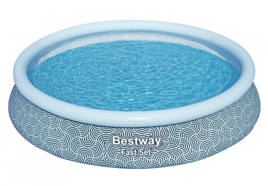   Bestway 57313 Fast Set Pool (457  84 ) +   