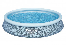   Bestway 57313 Fast Set Pool (457  84 ) +   