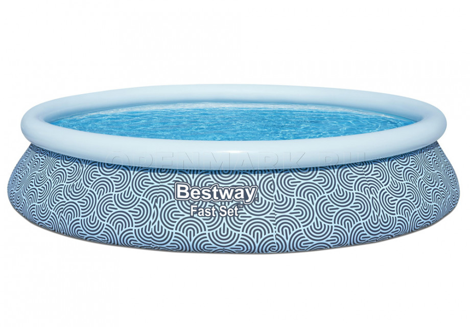   Bestway 57313 Fast Set Pool (457  84 ) +   