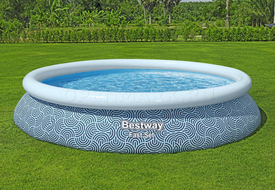   Bestway 57313 Fast Set Pool (457  84 ) +   