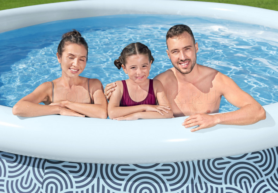   Bestway 57313 Fast Set Pool (457  84 ) +   