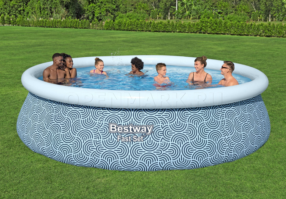   Bestway 57372 Fast Set Pool (457  107 ) +    + 