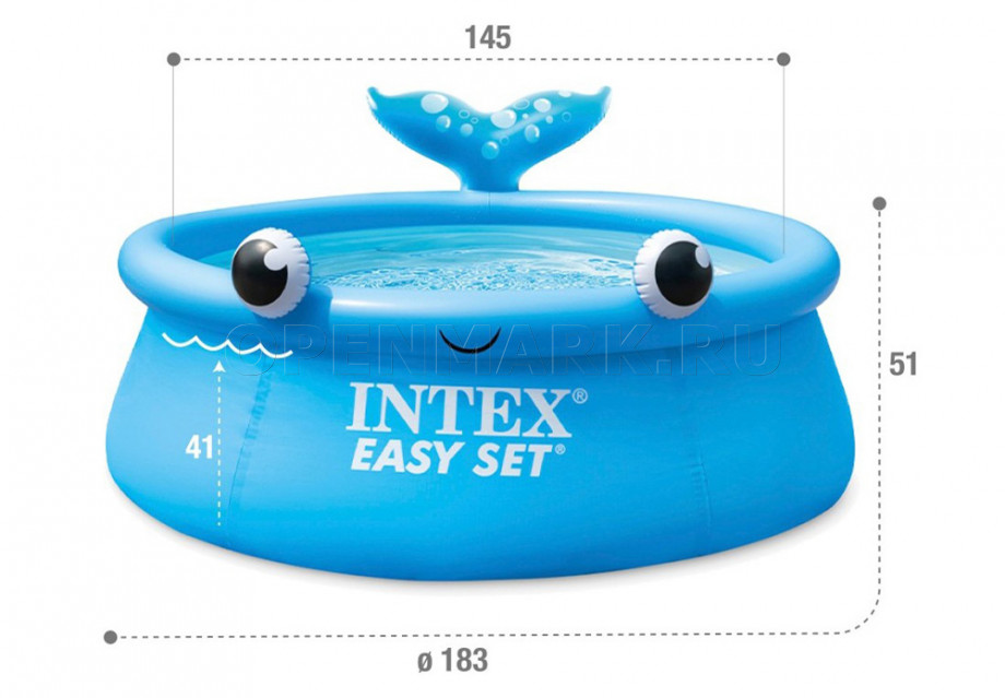   Intex 26102NP Jolly Whale Easy Set Pool (183  51 )