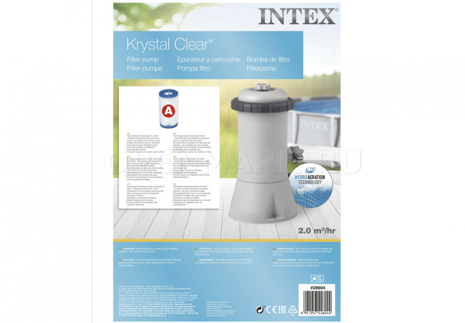    Intex 28604 Cristal Clear Cartridge Filter Pump C530
