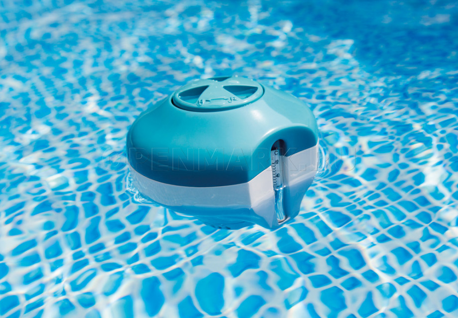     Intex 29043 2-in-1 Floating Chlorine Dispenser With Thermometr
