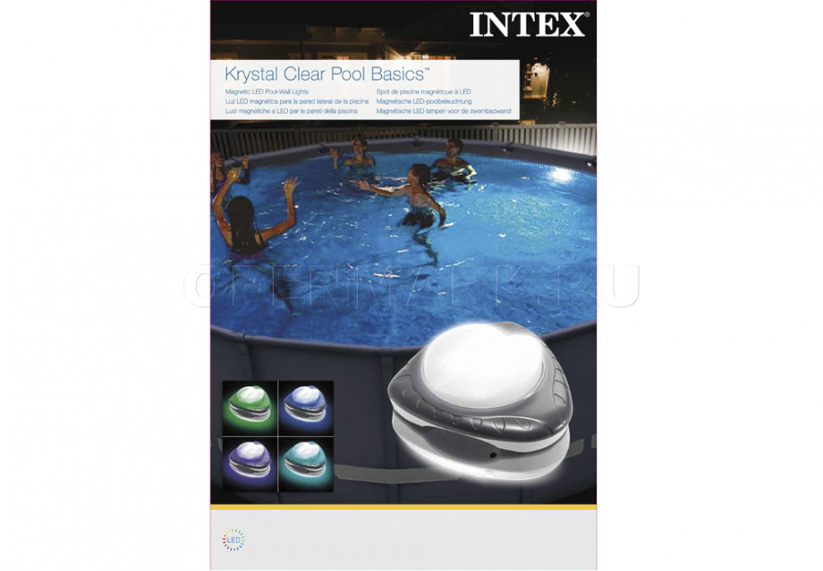     Intex 28698 Magnetic LED Pool-Wall Lights