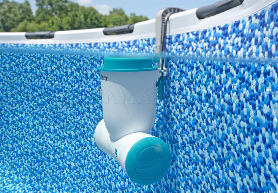 Фильтрующий картриджный погружной насос Bestway 58469 Cartridge Skimatic Filter Pump