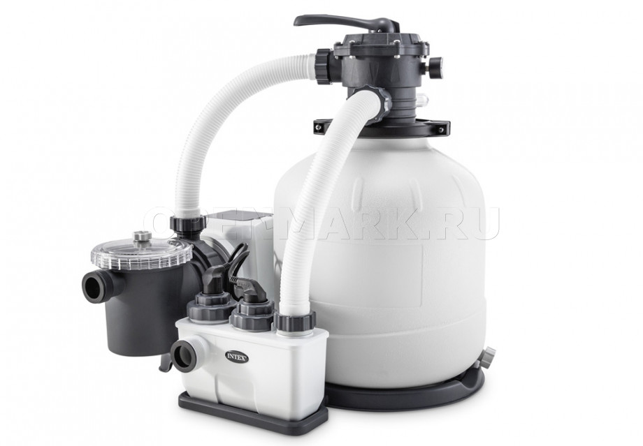      Intex 26680 Kristal Clear Sand Filter Pump and Saltwater System QX2600