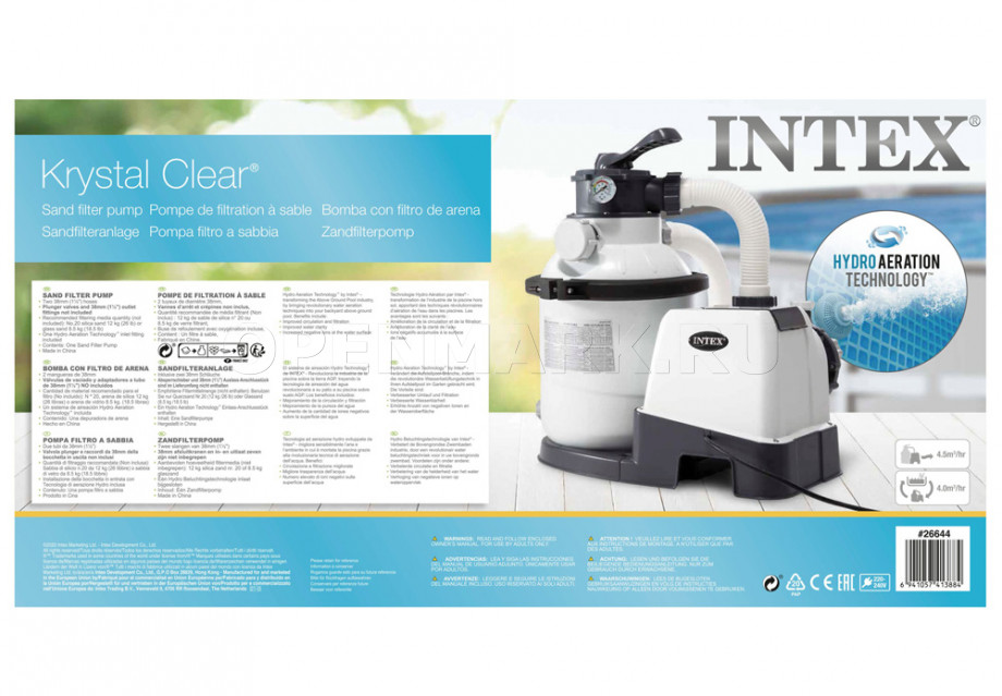    Intex 26644 Kristal Clear Sand Filter Pump SX1500