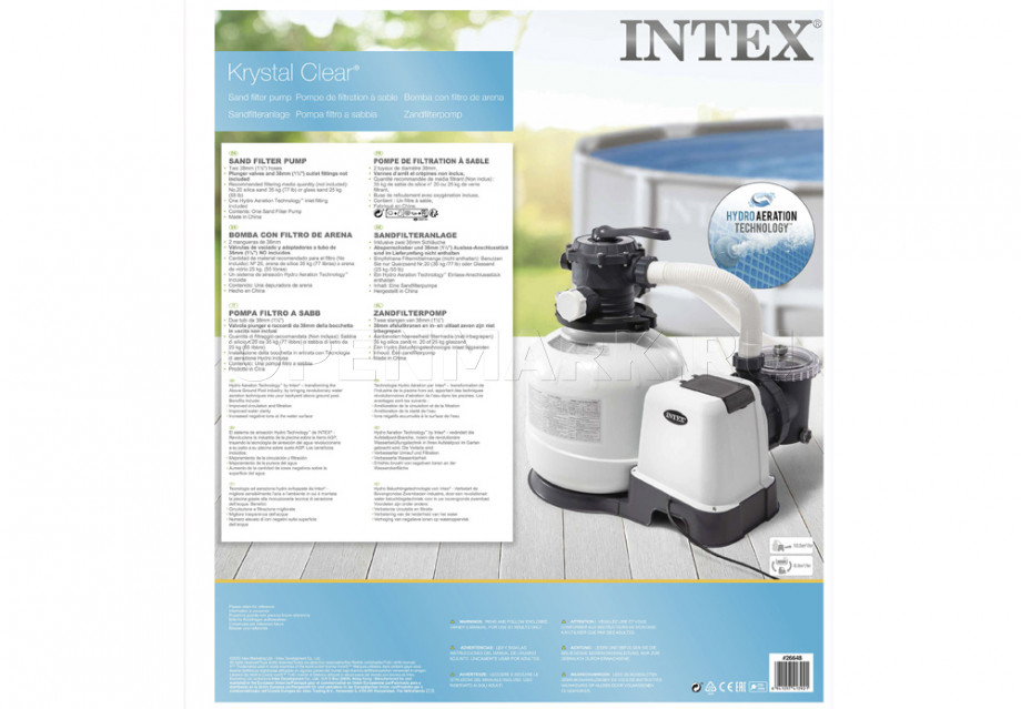   Intex 26648 Kristal Clear Sand Filter Pump SX2800