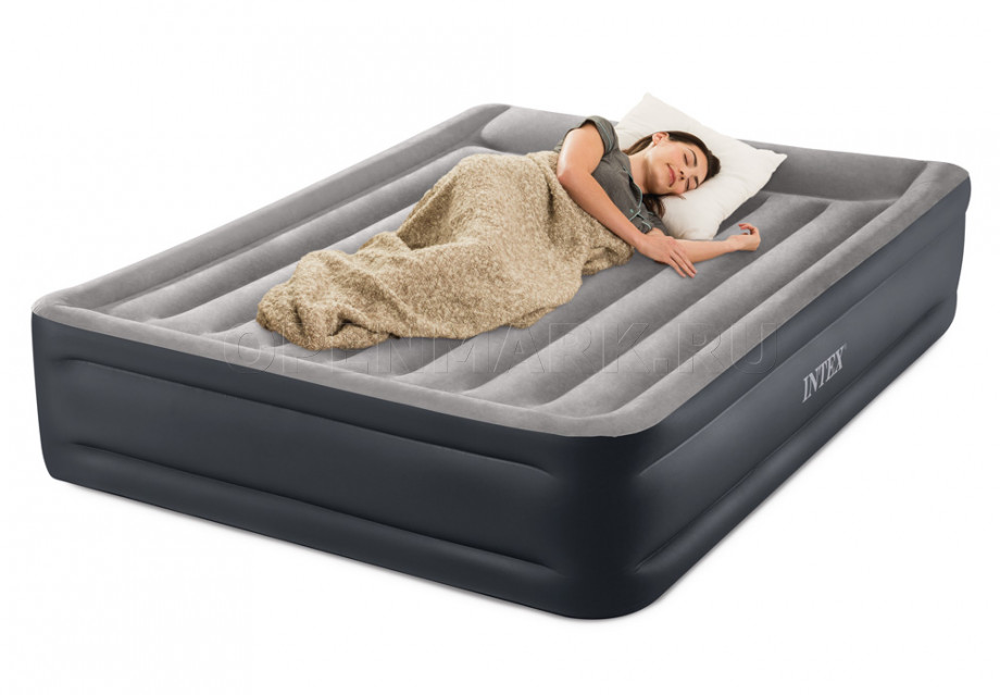    Intex 64136ND Deluxe Pillow Rest Raised Bed +  